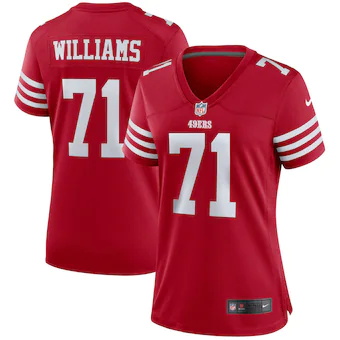 womens nike trent williams scarlet san francisco 49ers team